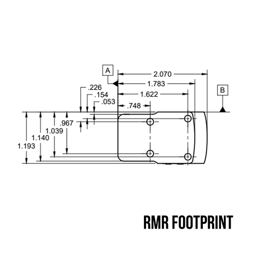 C&H Comp Optic - 3 MOA Green Dot Sight, RMR Footprint