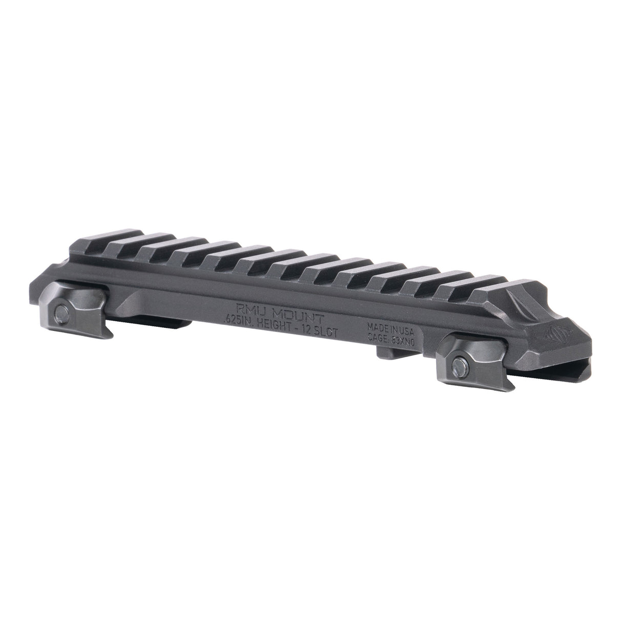 Reptilia RMU Mount 1913 Picatinny Rail Bases in Black Anodized - 1
