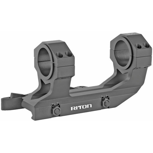 Riton 30mm Quick Detach Scope Mount Rings in Black - 1