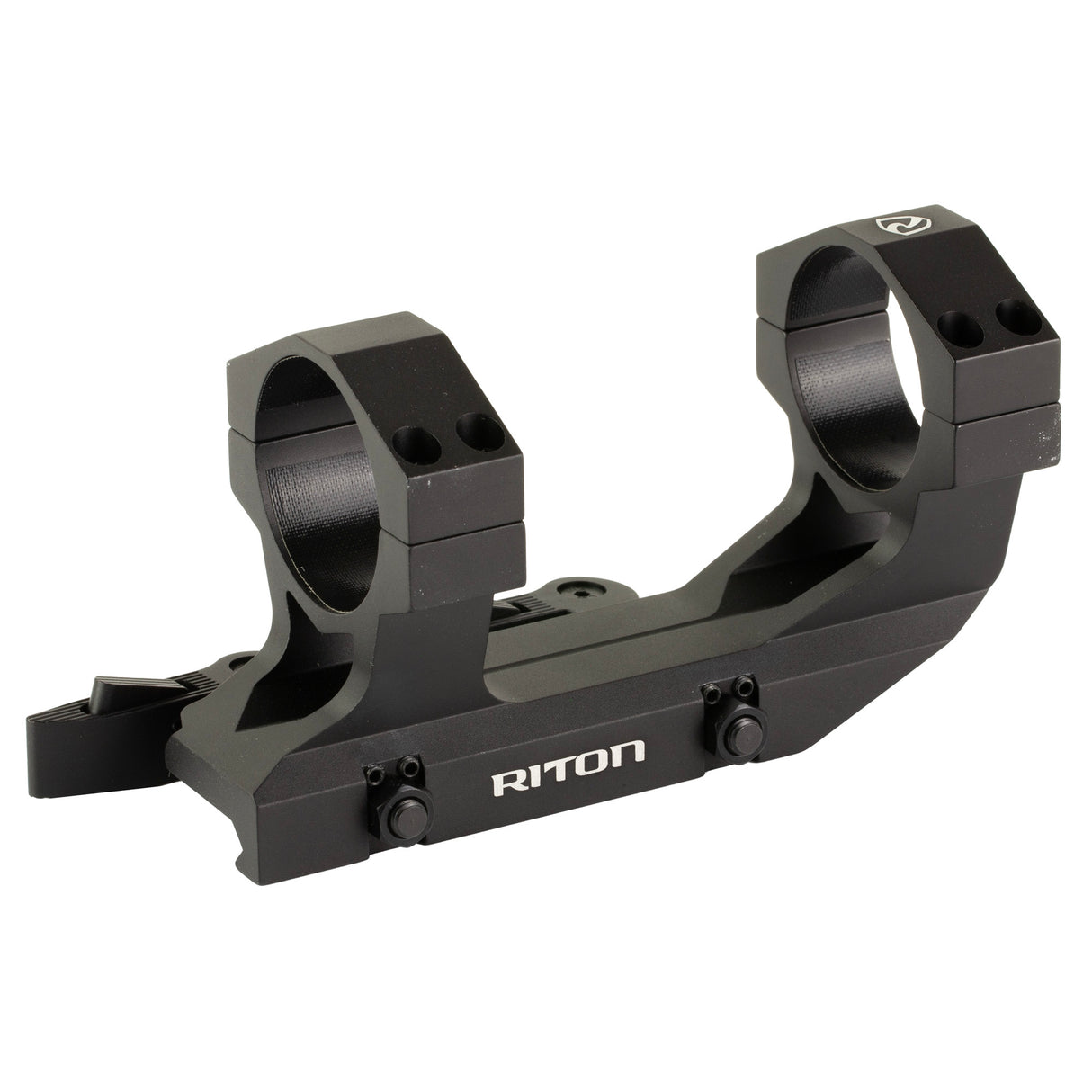 Riton 34mm Cantilever Scope Mount Rings in Black - 1