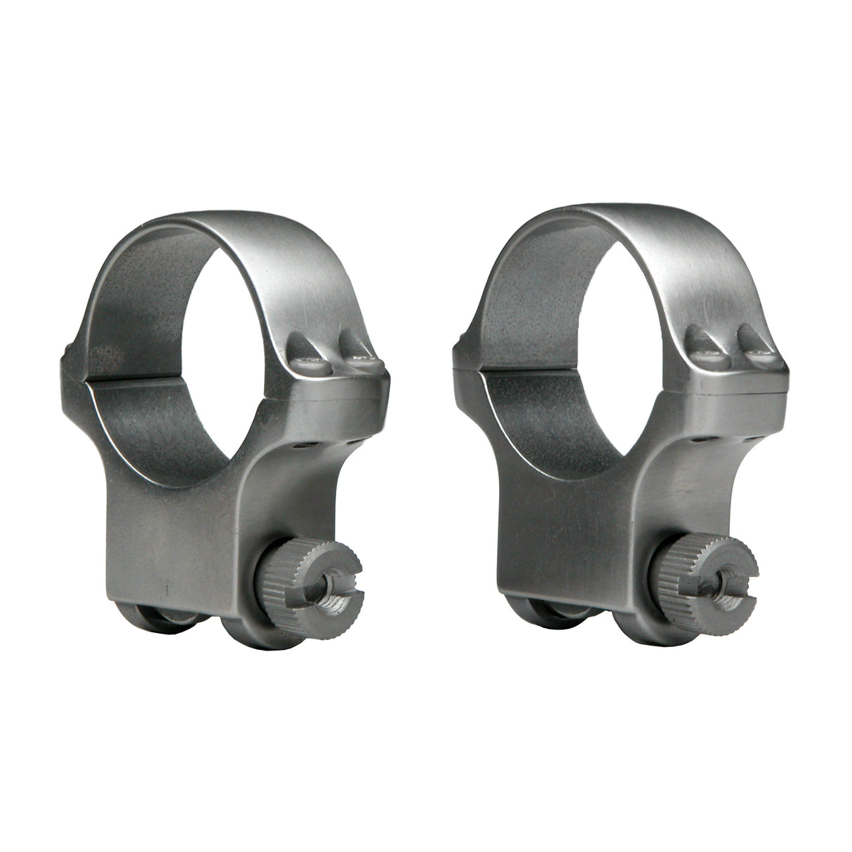 Ruger Standard 30mm High Scope Rings Rings in Silver Matte - 1
