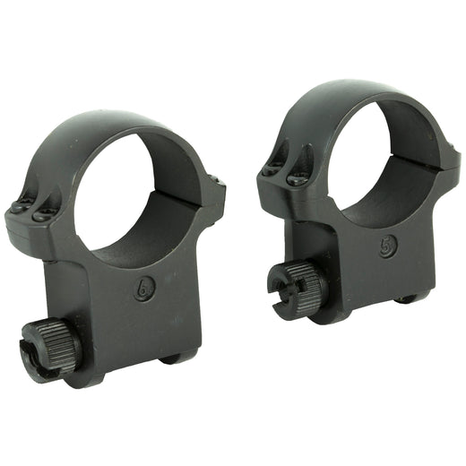 Ruger Standard 30mm High Scope Rings Rings in Black Matte - 1