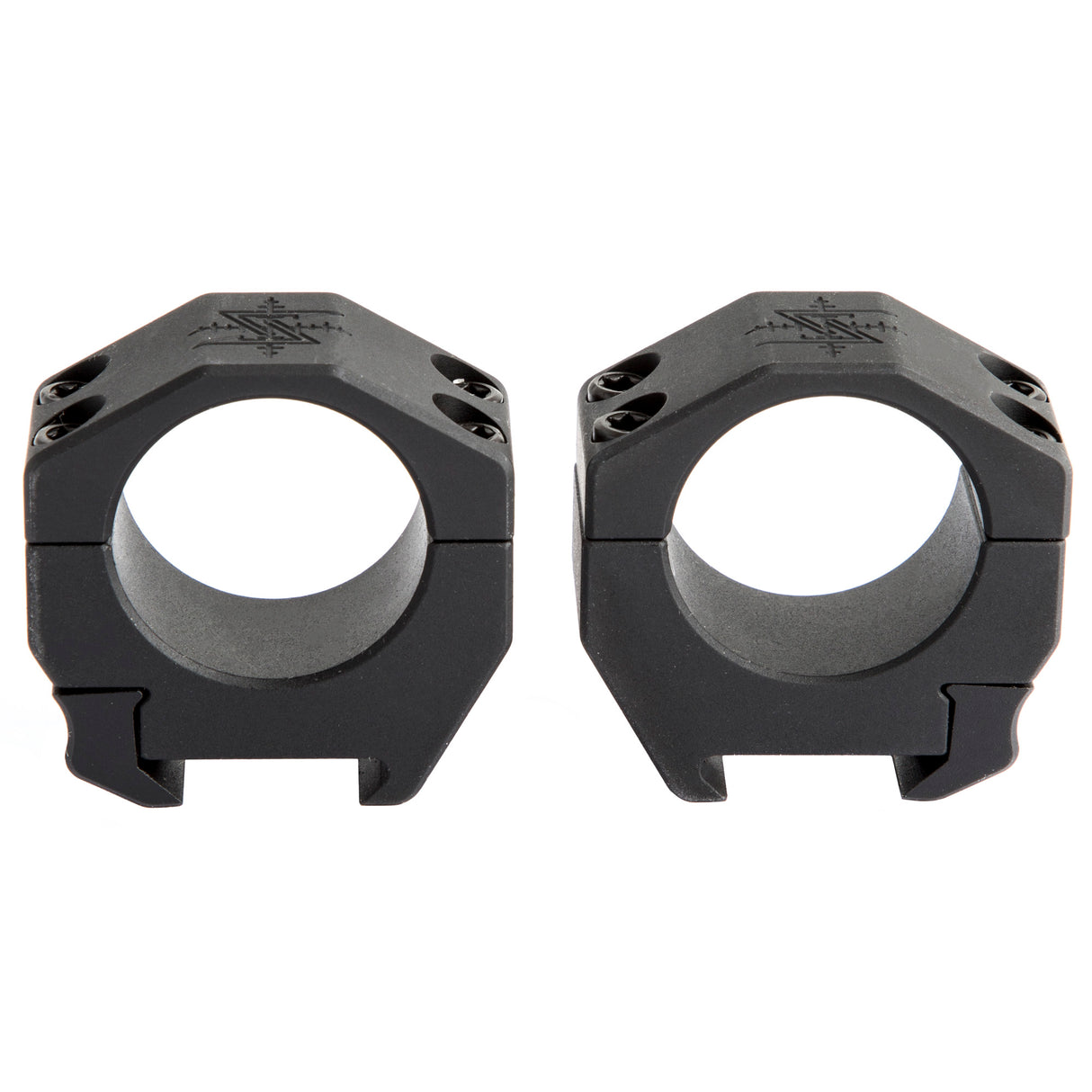 Seekins Precision .92" Medium High 30mm High Scope Rings Rings in Black - 1