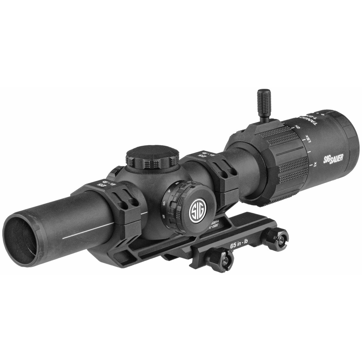 Sig Sauer Tango-MSR 1-6x24mm LPVO Rifle Scope Illuminated BDC6 Reticle w/ ALPHA-MSR Mount, Black (SOT61000)