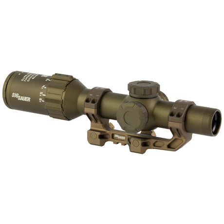 Sig Sauer TANGO6T 1-6x24mm FFP Rifle Scope - Illuminated DWLR-556 Reticle w/ ALPHA 4 Mount - FDE (SOT61DVO) - 2
