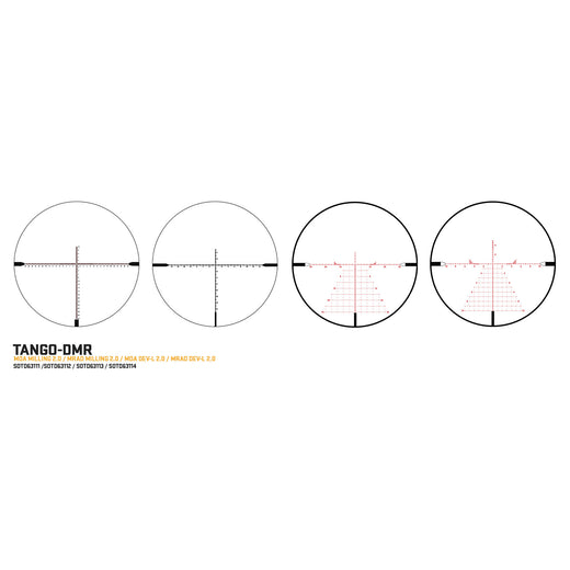Sig Sauer Tango-DMR 3-18x44mm FFP Rifle Scope - Illuminated MRAD DEV-L 2.0 Reticle - Black (SOTD63114) - 2