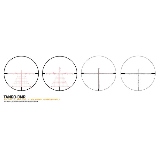 Sig Sauer Tango-DMR 5-30x56mm FFP 34mm Illuminated MOA Milling 2.0 Reticle - Black (SOTD65113) - 2