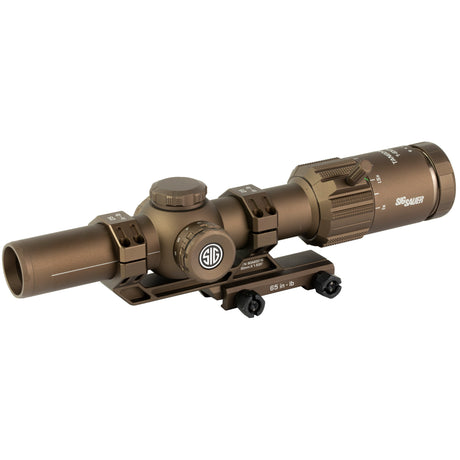 Sig Sauer Tango-MSR 1-6x24mm LPVO Rifle Scope with Illuminated BDC6 Reticle and ALPHA-MSR Mount in Coyote (SOTM61200)