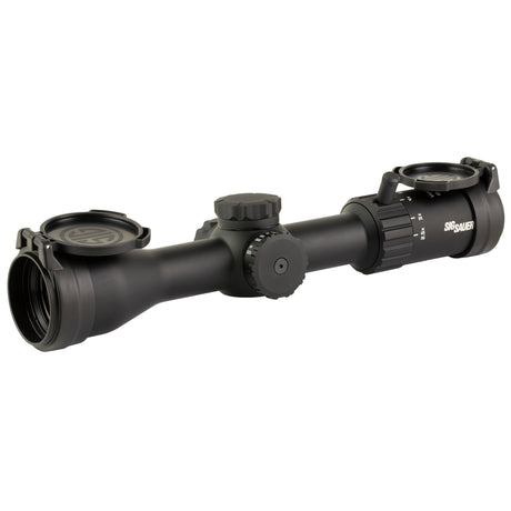 Sig Sauer WHISKEY4 2.5-10x42mm Rifle Scope with SFP Quadplex Reticle - Black (SGSOW42003)