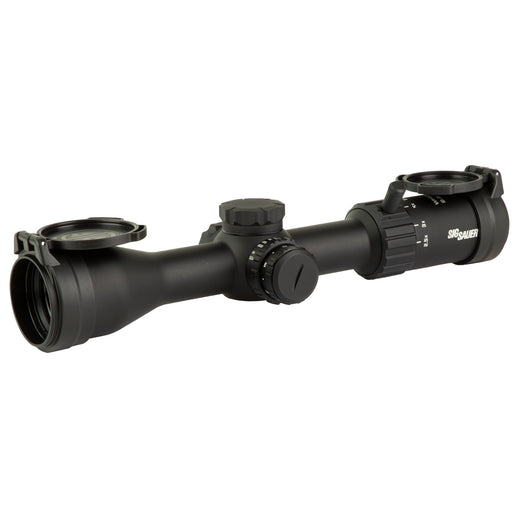 Sig Sauer Whiskey4 2.5-10x42mm Rifle Scope - 30mm Tube, Illuminated Hellfire Quadplex Reticle - Black (SOW42004) - 1