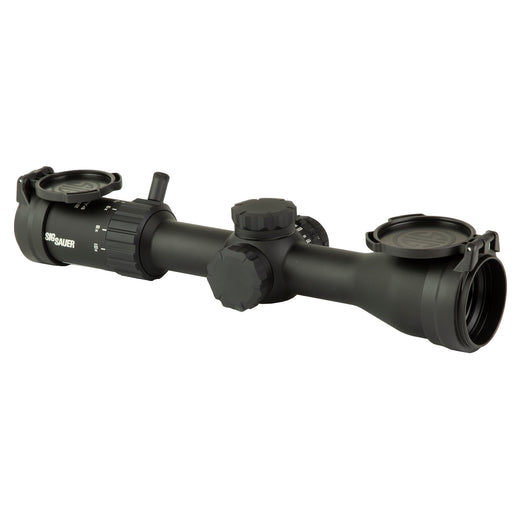 Sig Sauer Whiskey4 2.5-10x42mm Rifle Scope - 30mm Tube, Illuminated Hellfire Quadplex Reticle - Black (SOW42004) - 2