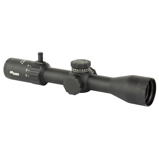 Sig Sauer Whiskey4 3-12x44mm SFP Rifle Scope - Exposed Zero Stop BDC-1 Reticle - Black (SOW43001) - 2