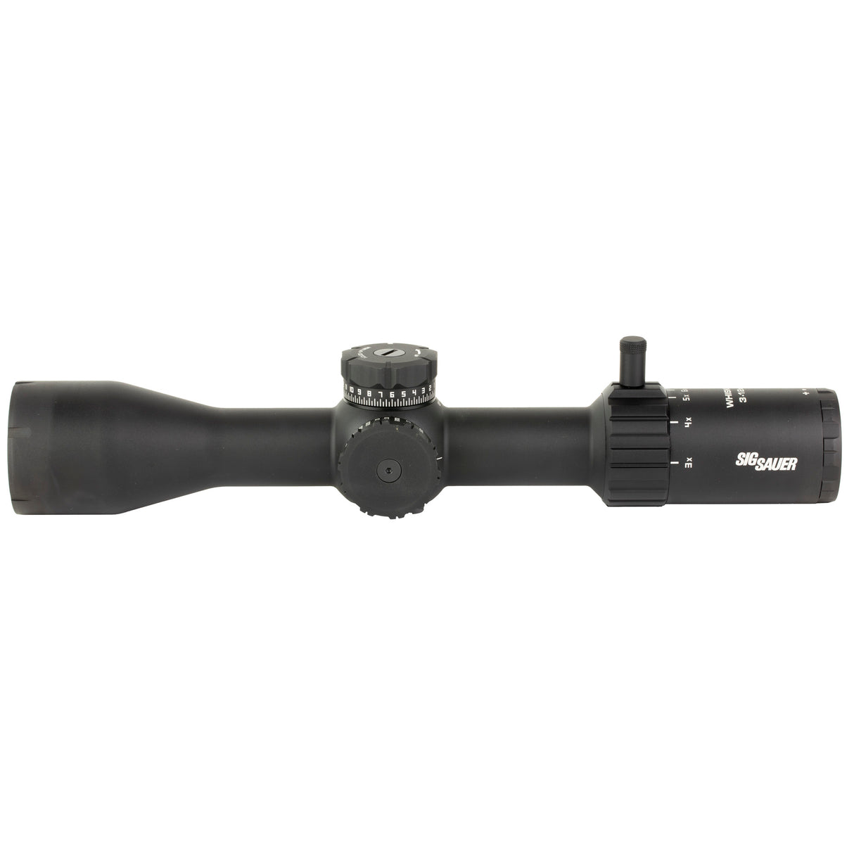 Sig Sauer Whiskey4 3-12x44mm SFP Rifle Scope - Exposed Zero Stop BDC-1 Reticle - Black (SOW43001) - 3
