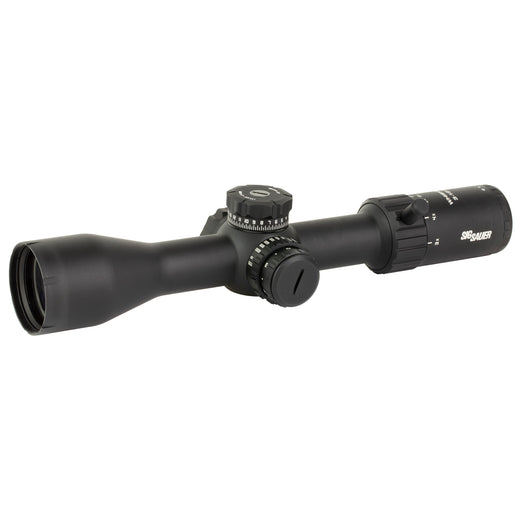 Sig Sauer Whiskey4 3-12x44mm Rifle Scope - Illuminated BDC-1 Hellfire Reticle, 30mm SFP Tube - Black (SOW43002) - 1