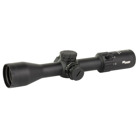 Sig Sauer Whiskey4 3-12x44mm SFP Rifle Scope with Illuminated Hellfire Quadplex Reticle, Black (SGSOW43004)