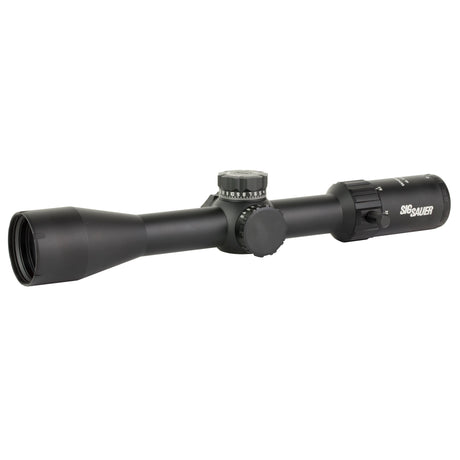 Sig Sauer WHISKEY4 4-16x44mm FFP Rifle Scope with MOA Milling Hunter 2.0 Reticle, 30mm Tube, Black (SOW44001)