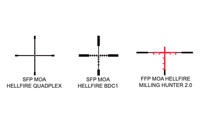 Sig Sauer Whiskey4 4-16x44mm FFP Rifle Scope - Illuminated MOA Milling 2.0 Reticle - Black (SOW44002) - 4