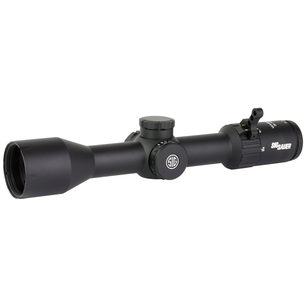 Sig Sauer WHISKEY6 3-18x44mm Rifle Scope 30mm Tube MOA Milling Hunter 2.0 Reticle Black SOW63111 for Long-Range Hunting