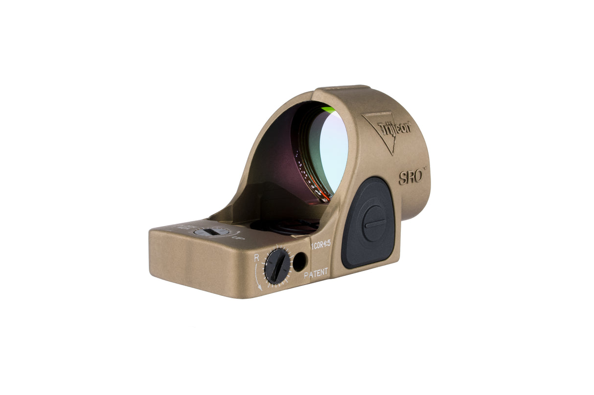 Trijicon SRO Red Dot Sight Coyote Brown - Round Window - Available in 1, 2.5, and 5 MOA Versions - 7075 T6 Aluminum - RMR Footprint