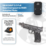 S&W M&P 2.0 to Trijicon RMR/SRO/Holosun 407C/507C/508C/508T Adapter Plate - CHPWS - SWMP-RSH-975