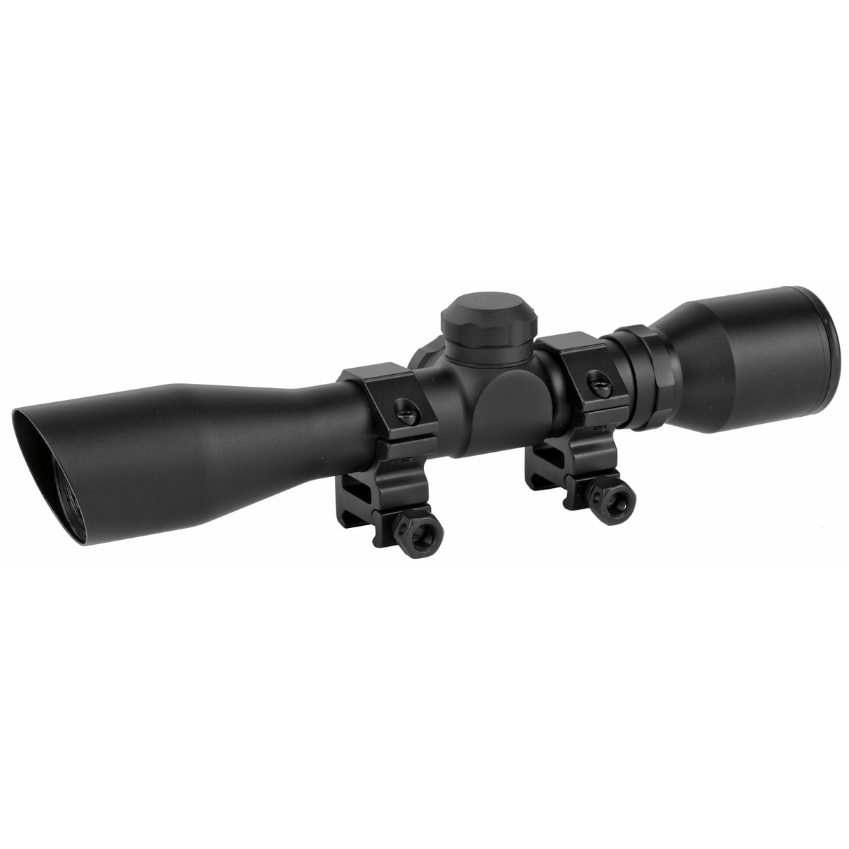 TruGlo Compact 4x32mm Shotgun Scope with Diamond Reticle and Weaver Rings for Turkey and Deer Hunting