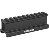 TRUGLO Riser Mount Picatinny 1-Inch One-Piece Bases in Black - 1