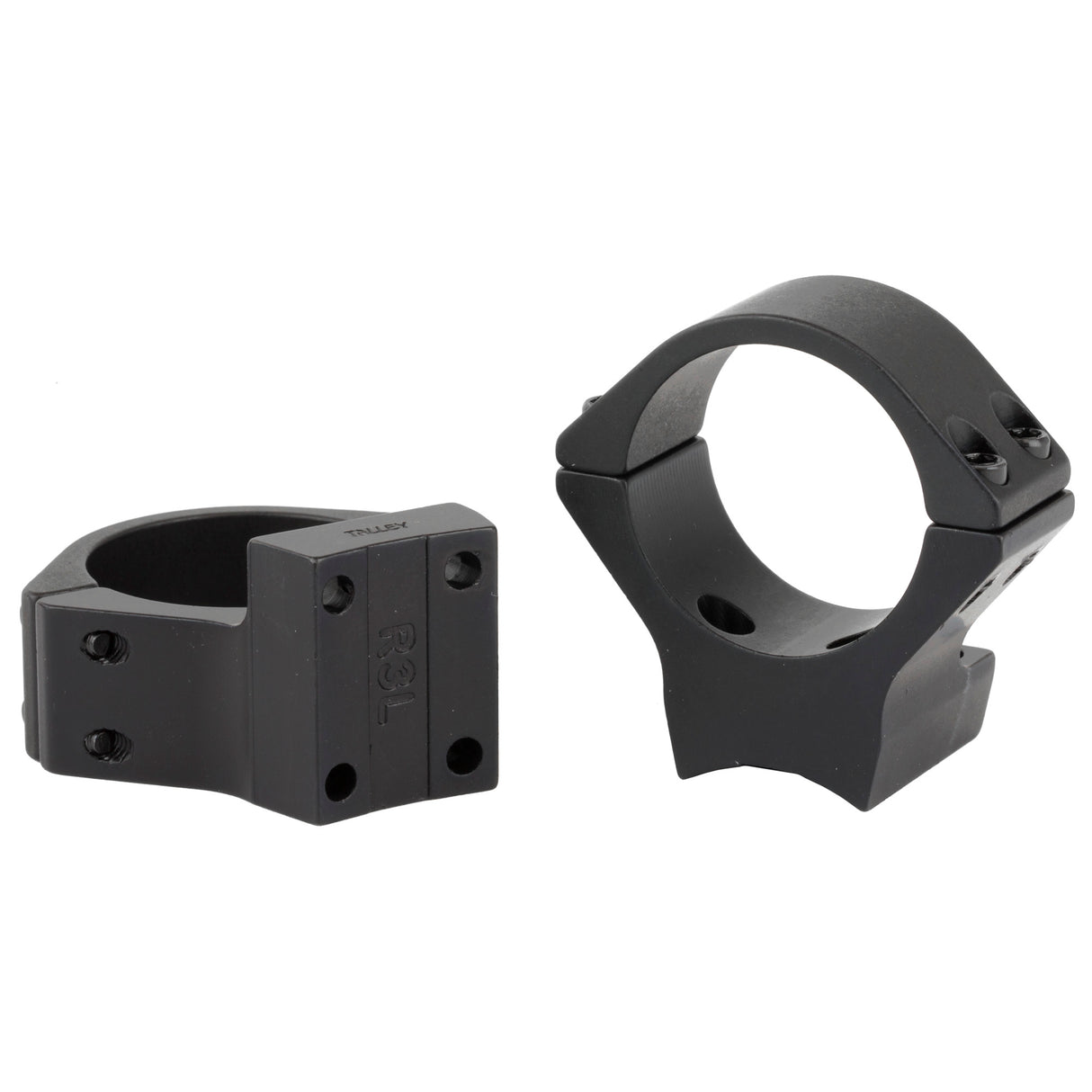 Talley Light Weight 30mm Low One-Piece Scope Mount Rings in Black - 2