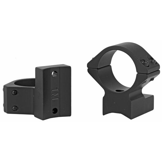 Talley Light Weight 1-Inch Medium One-Piece Scope Mount Rings in Black - 2