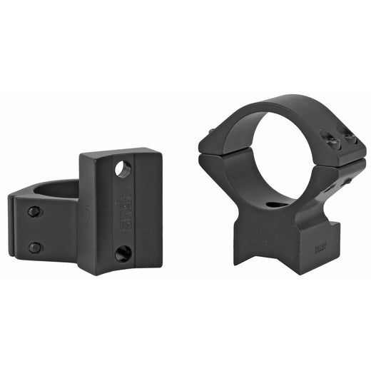 Talley Light Weight 1-Inch Medium One-Piece Scope Mount Rings in Black - 2