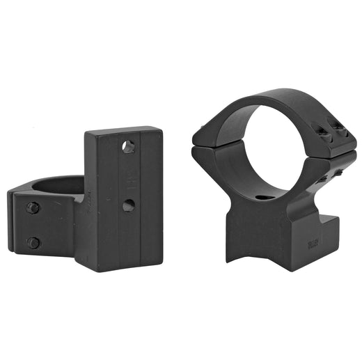 Talley Light Weight 1-Inch High One-Piece Scope Mount Rings in Black - 2