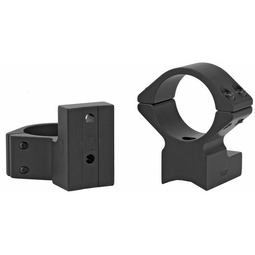 Talley Light Weight 1-Inch High One-Piece Scope Mount Rings in Black - 2