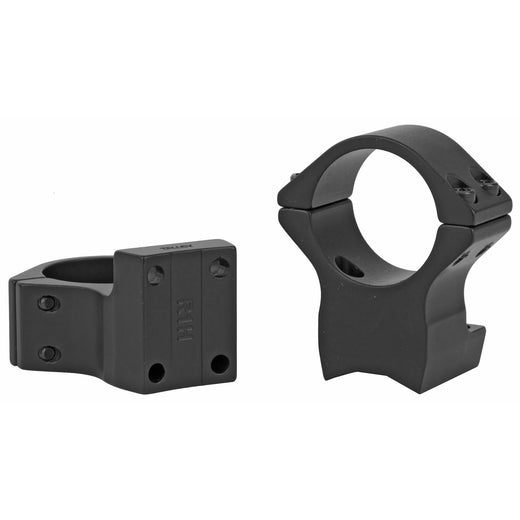 Talley Light Weight 1-Inch High One-Piece Scope Mount Rings in Black - 2