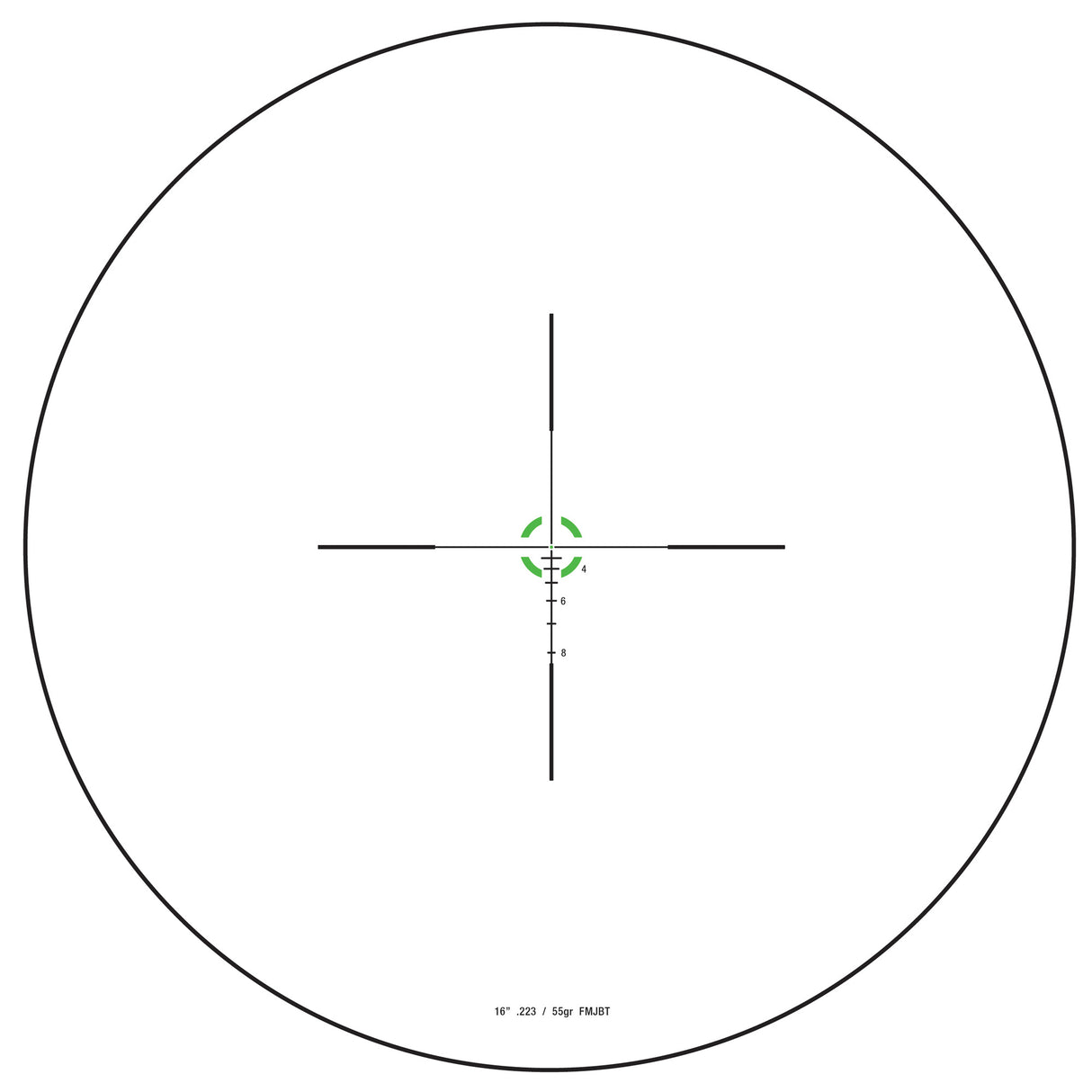 Trijicon Credo 1-4x24mm SFP Riflescope - Green BDC Segmented Circle, .223/55gr (CR424-C-2900014) - 4