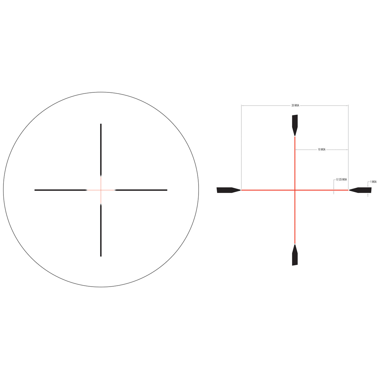 Trijicon Credo 3-9x40 SFP Duplex Red Illuminated Riflescope (MPN: CR940-C-2900043, UPC: 719307403178) - 4