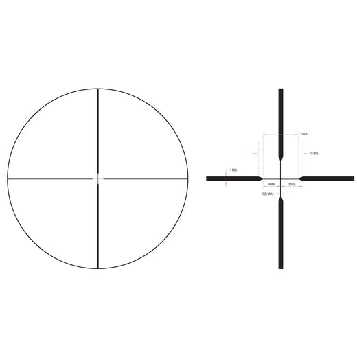 Trijicon Huron 3-9x40mm Riflescope BDC Hunter Holds, 1" Tube (HR940-C-2700005) - 4