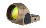 Trijicon SRO Red Dot Sight Coyote Brown - Round Window - Available in 1, 2.5, and 5 MOA Versions - 7075 T6 Aluminum - RMR Footprint