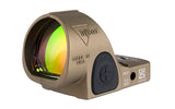 Trijicon SRO Red Dot Sight Coyote Brown - Round Window - Available in 1, 2.5, and 5 MOA Versions - 7075 T6 Aluminum - RMR Footprint