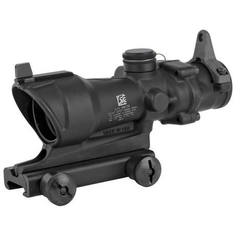 Trijicon ACOG M4A1 Fixed Power Riflescope (TA01NSN) with Flat Top Adapter. Durable, reliable optic with illuminated reticle for all lighting conditions.