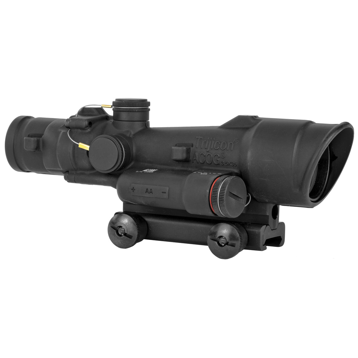 Trijicon ACOG 3.5x35 LED Riflescope Red Chevron Reticle, .223 BDC, with Thumbscrew Mount (TA110-C-100491) - 2