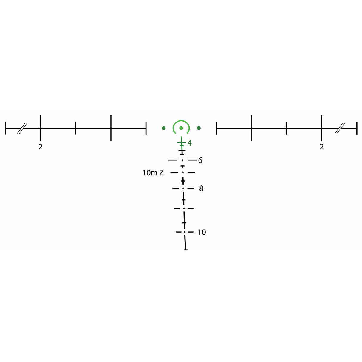 Trijicon ACOG 3.5x35 Machine Gun Optic (MGO) Green Horseshoe Reticle for M249 (TA11MGO-M249) - 5