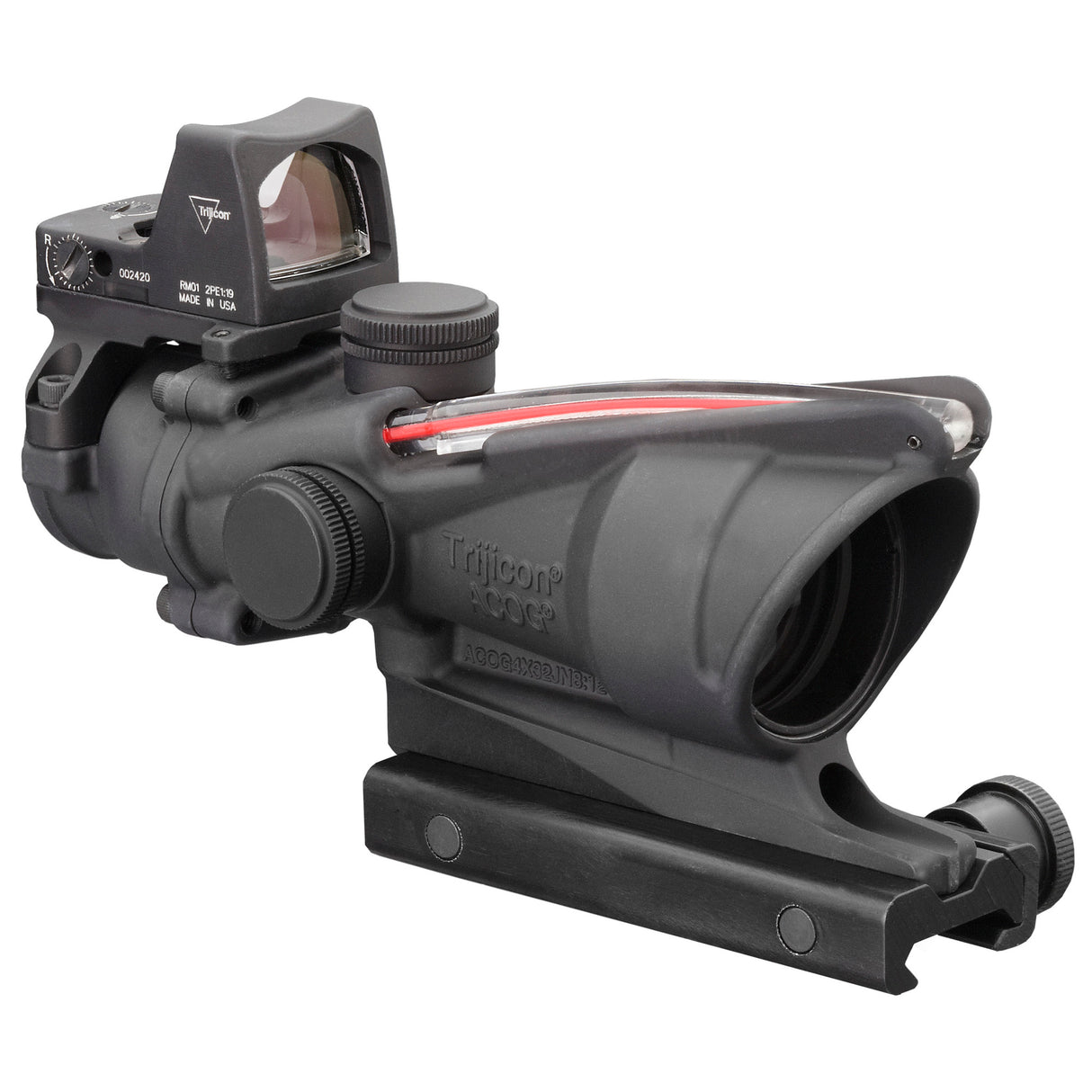 Trijicon ACOG 4x32 Fixed Power Riflescope Red Chevron .223 with RMR (MPN: TA31-D-100549, UPC: 719307311770) - 2