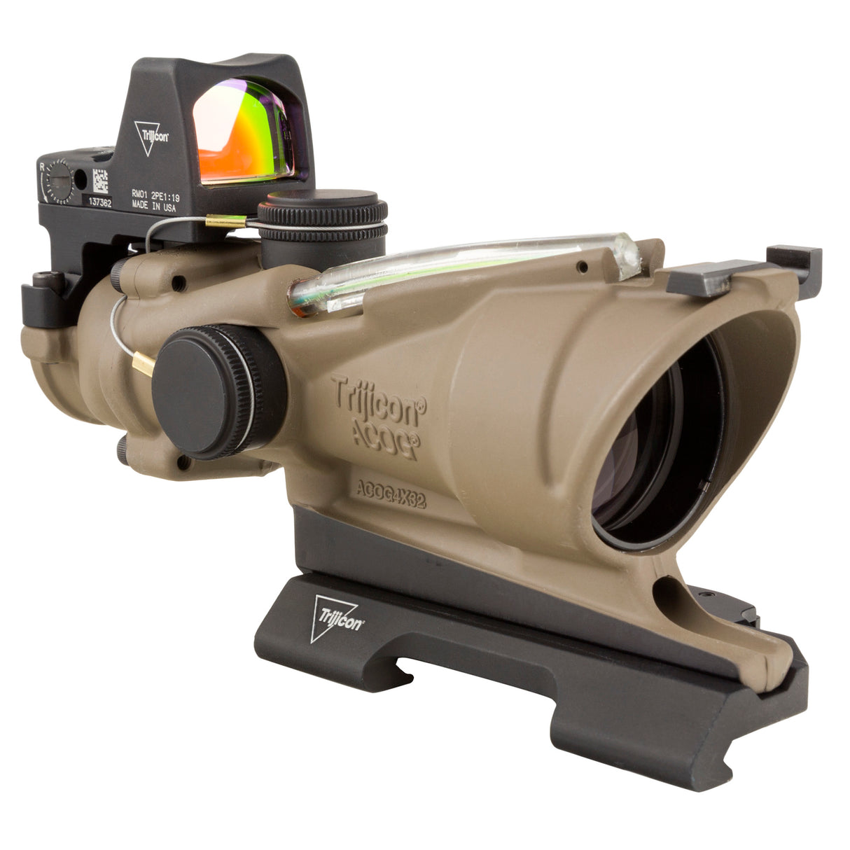 Trijicon ACOG 4x32 Green Chevron .223 Riflescope with RMR Dual Sighting System (MPN: TA31-D-100554, UPC: 719307311824) - 2