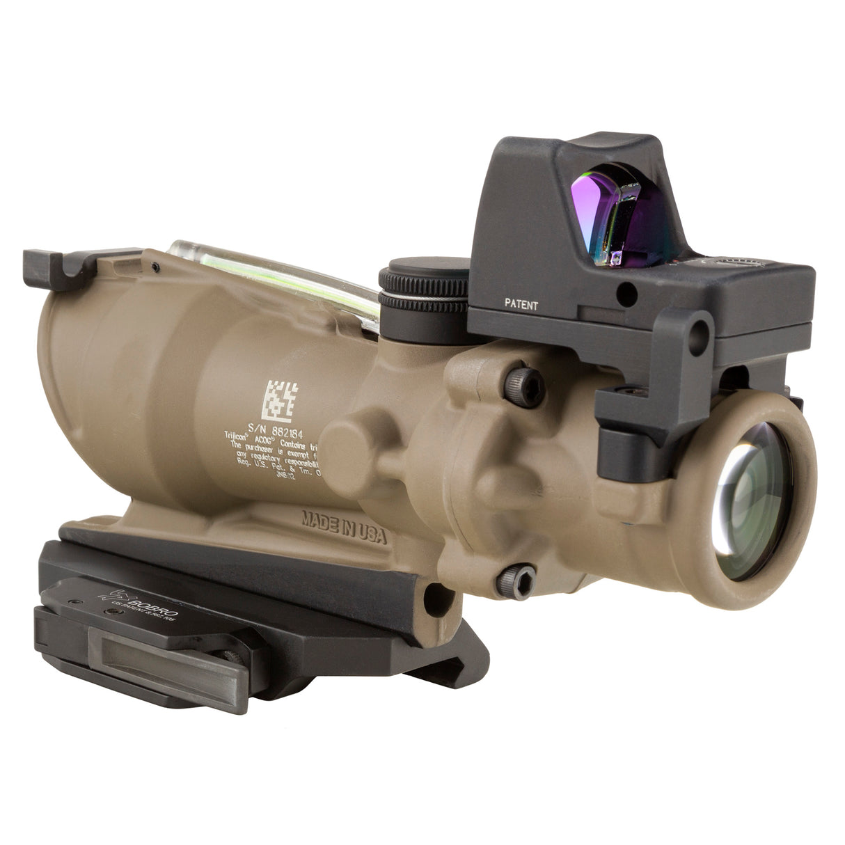 Trijicon ACOG 4x32 Green Chevron .223 Riflescope with RMR Dual Sighting System (MPN: TA31-D-100554, UPC: 719307311824) - 4