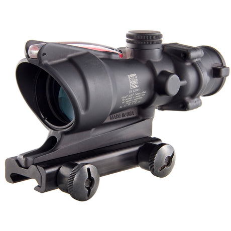 Trijicon ACOG 4x32 Fixed Power Riflescope (TA31F) with Illuminated Red Chevron Reticle for superior precision, durability, and CQB performance.