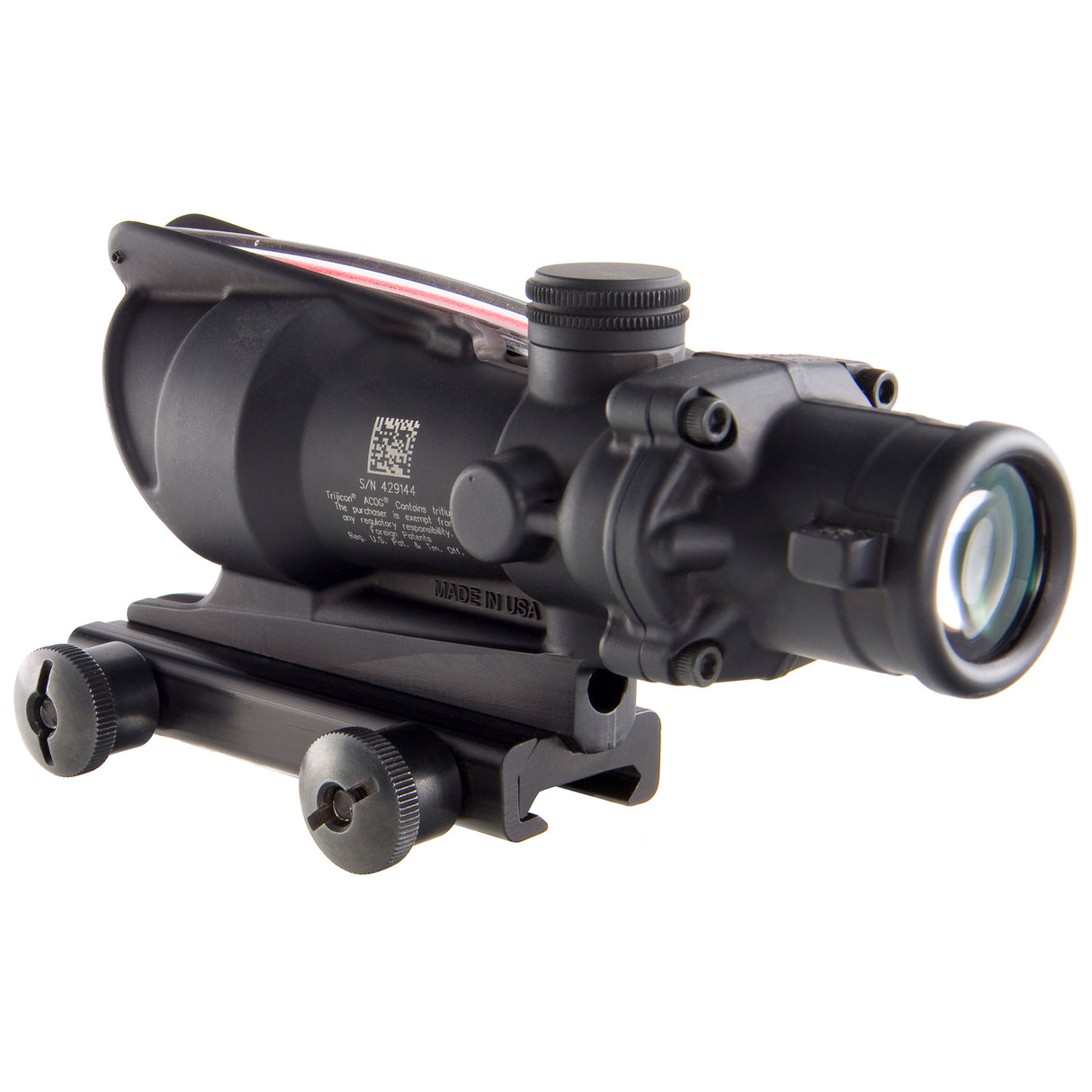 Trijicon ACOG 4x32 Fixed Power Riflescope with Red Chevron Reticle (TA31F) | UPC: 719307300095 - 4