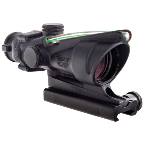 Trijicon ACOG 4x32 Riflescope (TA31H-G) with illuminated Green Horseshoe/Dot reticle for .223 caliber, perfect for durability and rapid target acquisition.