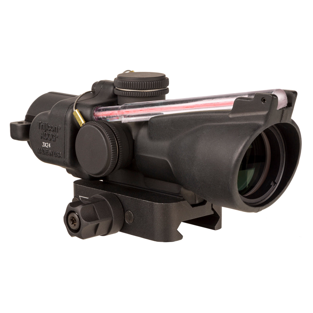 Trijicon ACOG 3x24 Dual Illuminated Red Horseshoe/Dot 7.62x39 Riflescope w/ Q-LOC Mount (TA50-C-400360) - 4