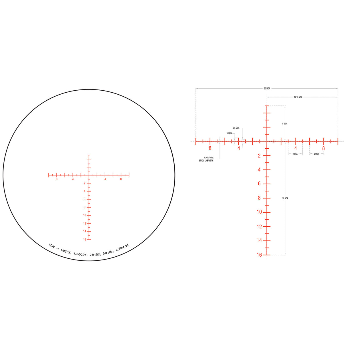 Trijicon Tenmile 4.5-30x56 SFP MOA Riflescope (MPN: TM3056-C-3000014) Long-Range Optic - 4