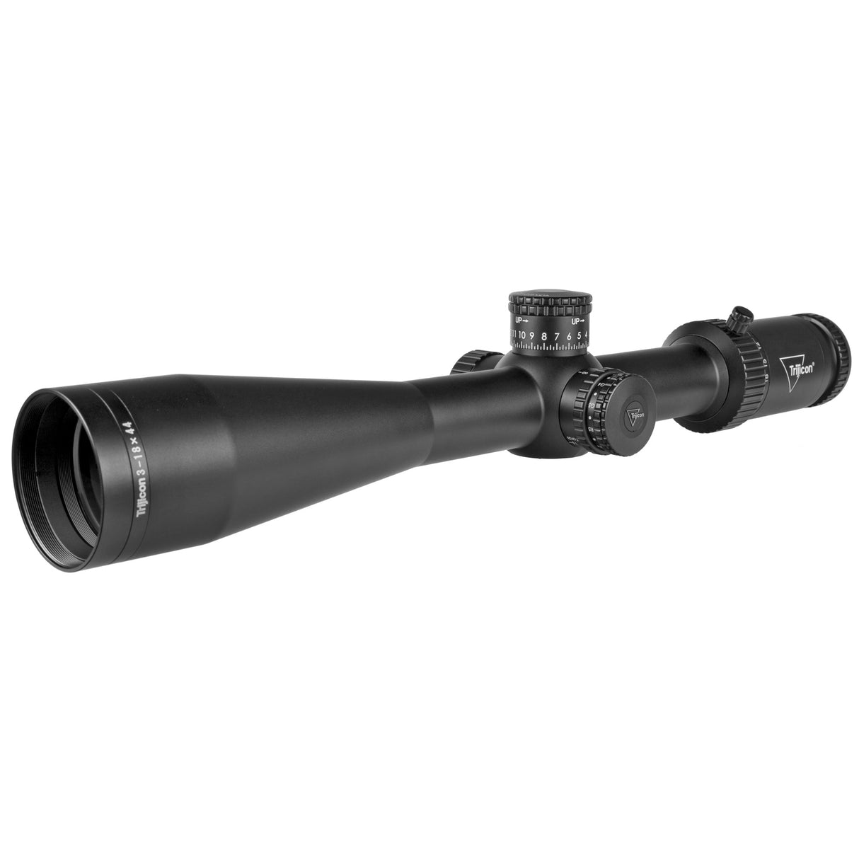 Trijicon Tenmile HX 3-18x44 FFP MOA Hunting Riflescope (TMHX1844-C-3000001) with Illuminated Precision Tree Reticle for long-range hunting.
