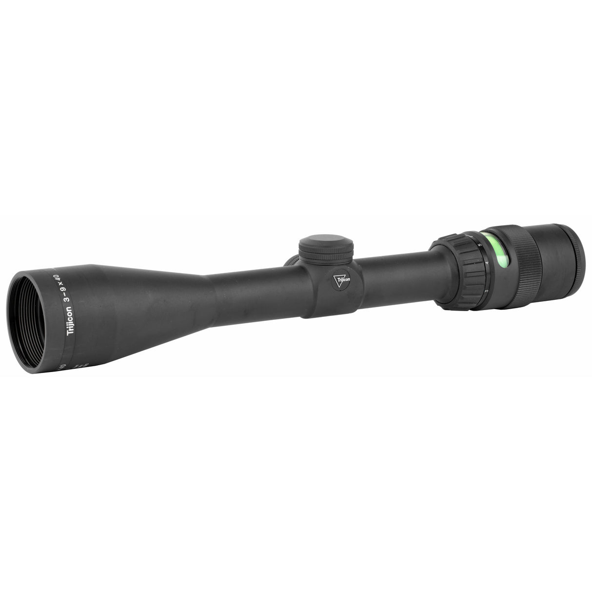 Trijicon AccuPoint 3-9x40 Riflescope (TR20-1G) with Duplex Green Dot Reticle, battery-free illumination for reliable hunting and shooting.